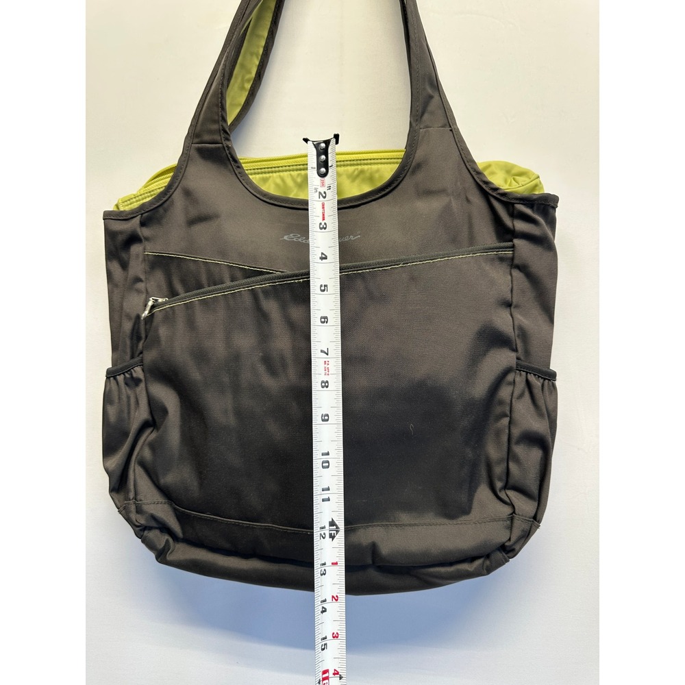 Eddie Bauer Black Nylon Tote Bag Large Shoulder Travel Gym Carryall‎ - Picture 4 of 10